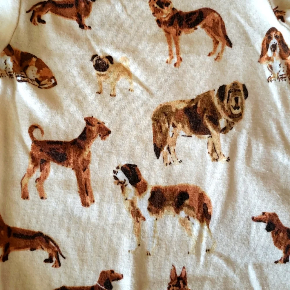 Milkbarn NWOT Dog Organic Cotton Bodysuit Sz 3-6M